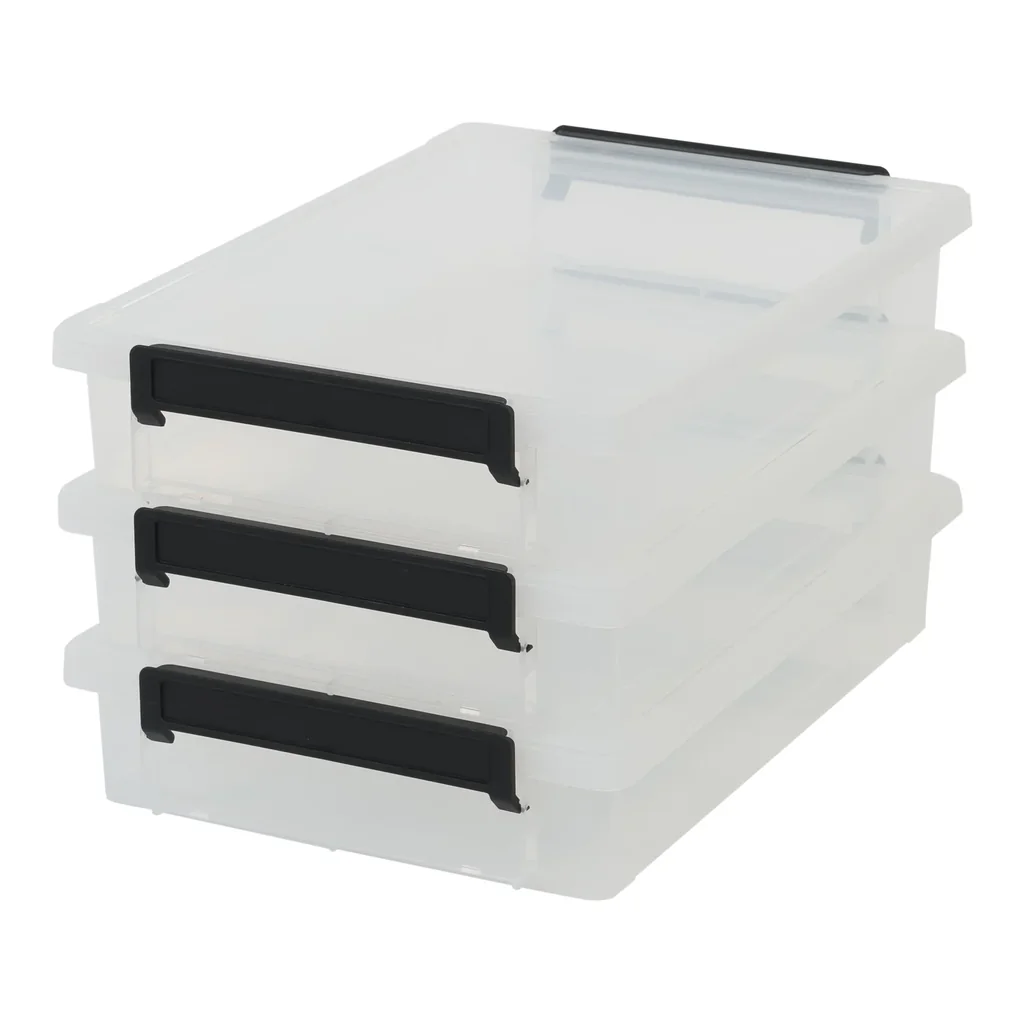 Connectable storage box A4, set of 3