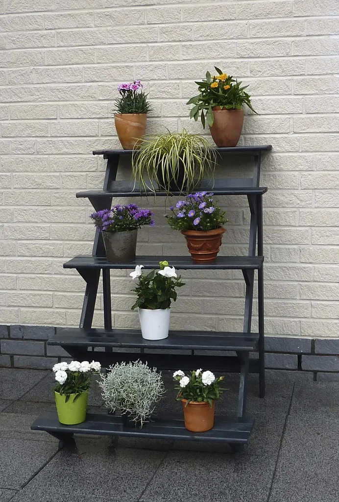 Flower staircase large anthracite