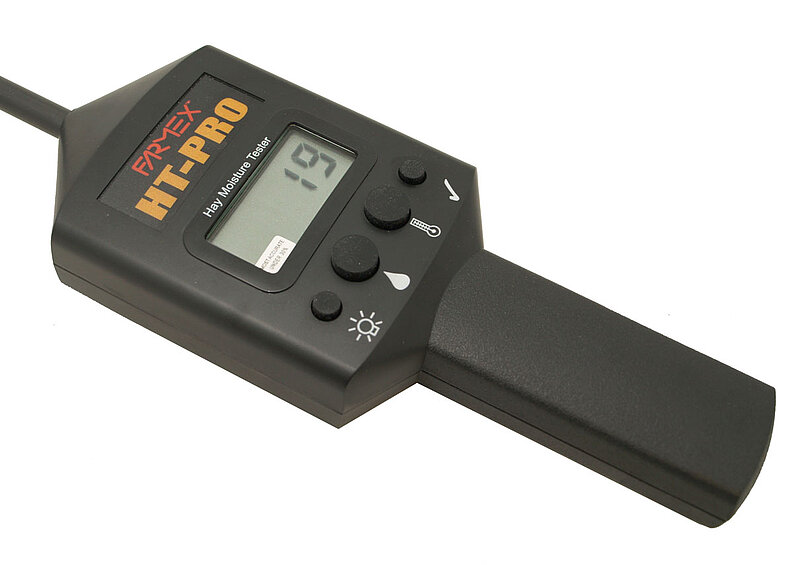 Digital hay and straw meter with LED display