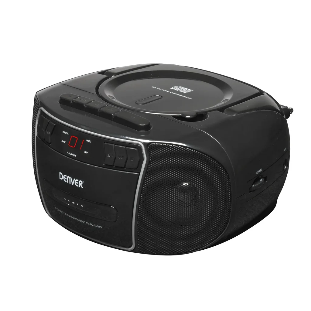 Portable CD player with cassette, radio and aux input TCP-40