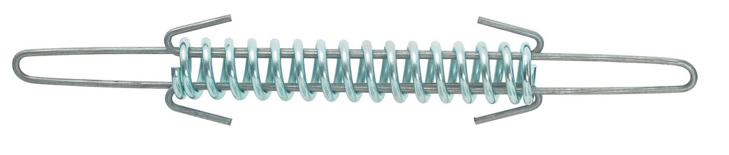 Temperature compensation spring for electric fixed fences