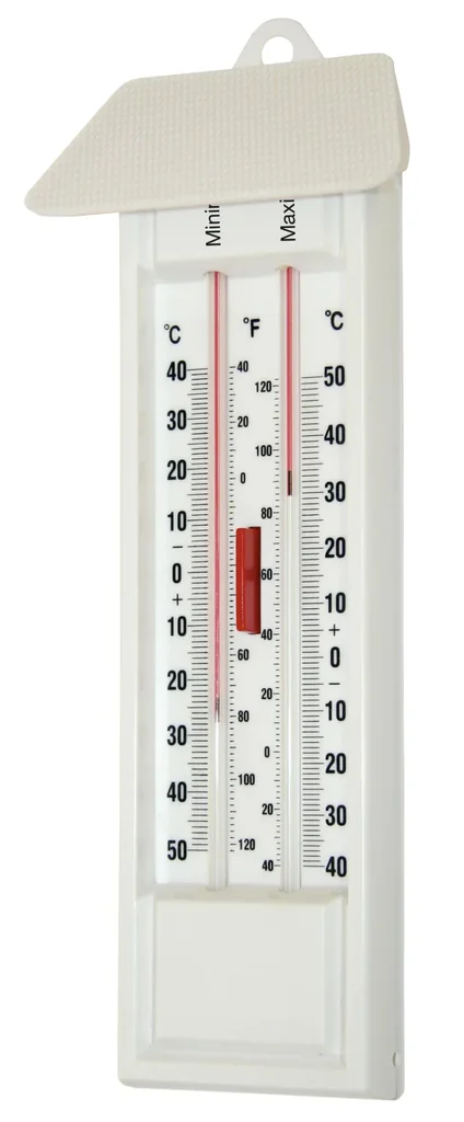 Maximum-minimum thermometer, mercury-free