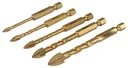 Glass and tile drill set 5-piece