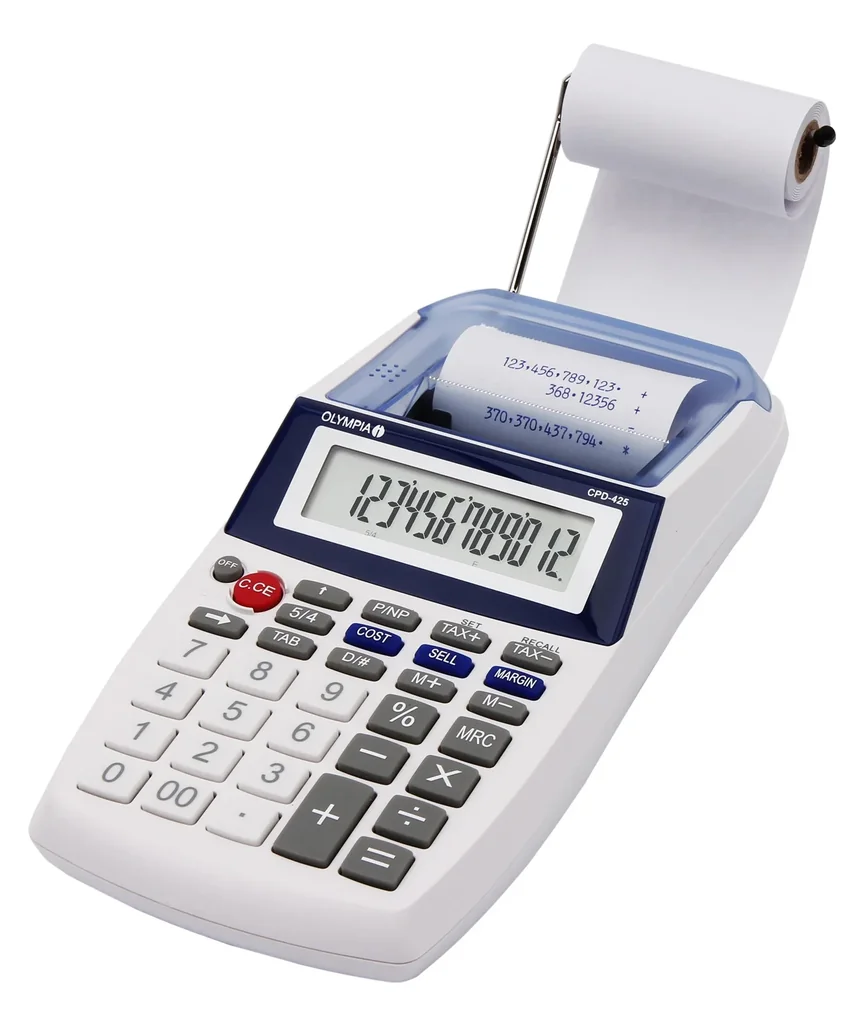 Printing desktop calculator