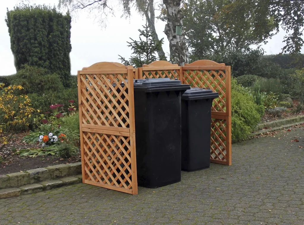 Garbage can trellis system "Rex" 2-box