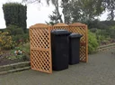 Garbage can trellis system "Rex" 2-box