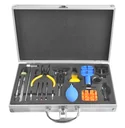 High-quality watchmaker tool set in an aluminum case
