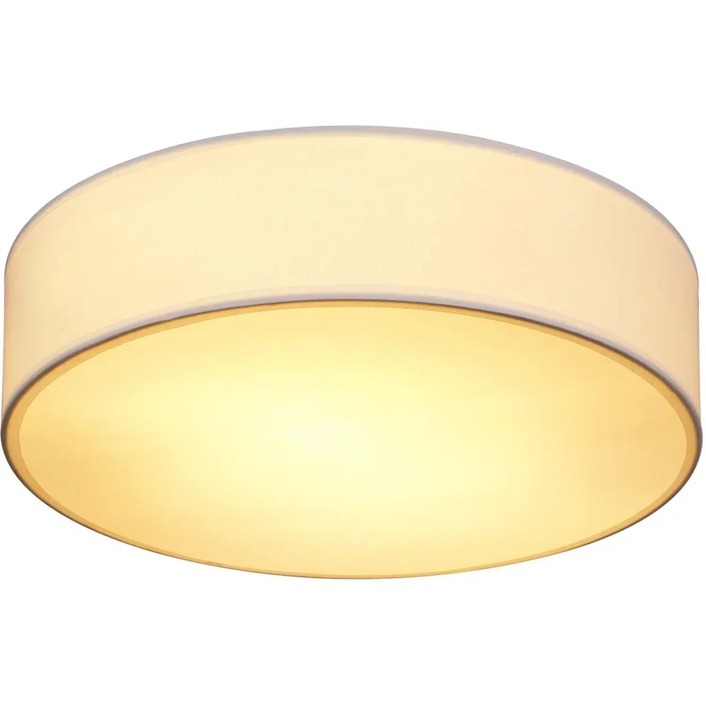 Ceiling light - white - fabric - Ø38cm