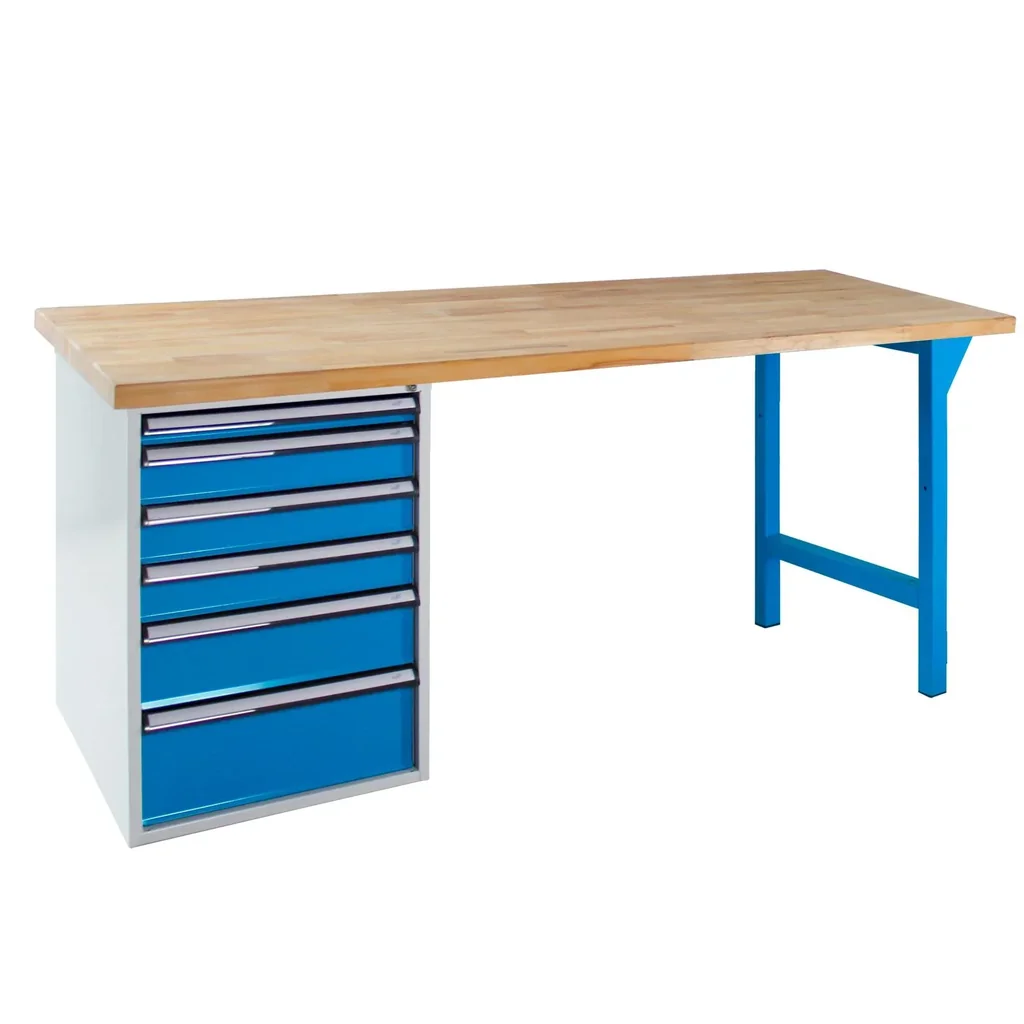 Workbench 2000 with drawer box, 6 drawers