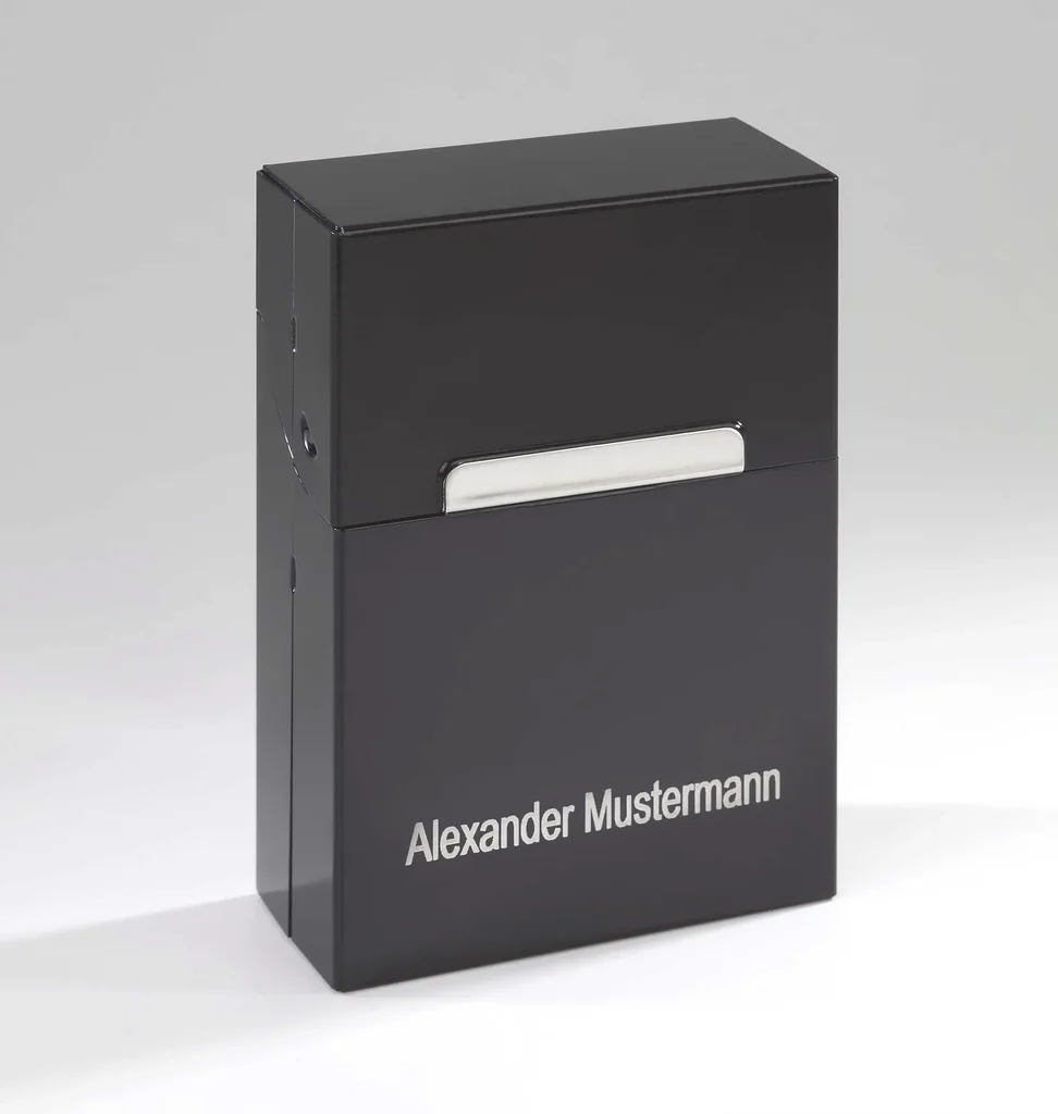 Cigarette case, black