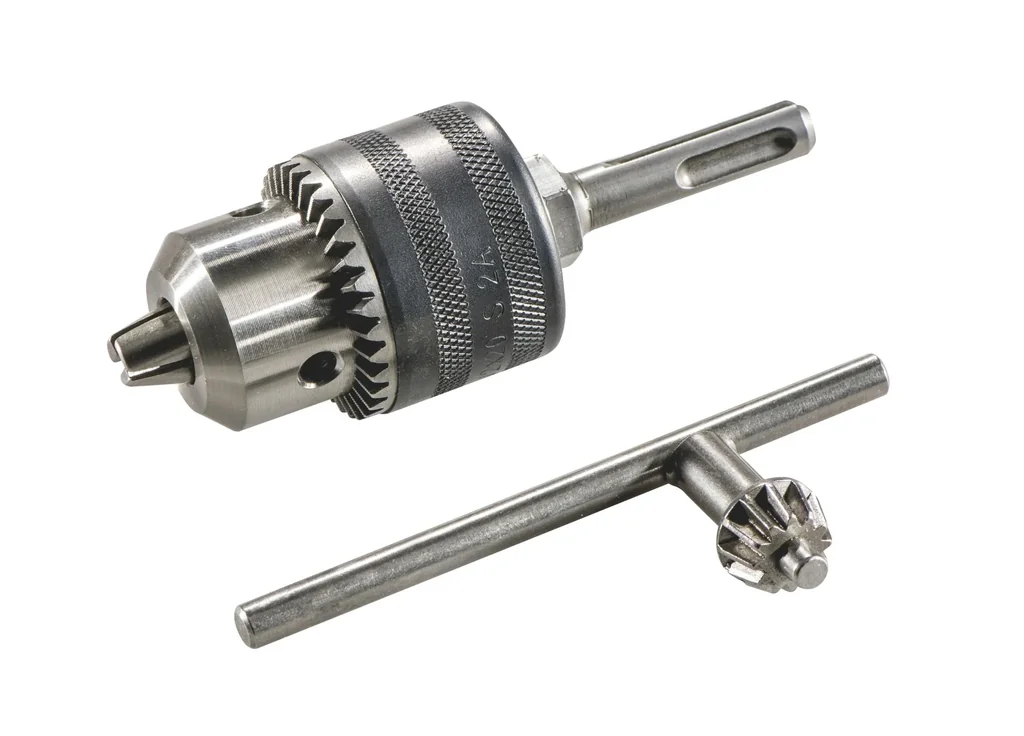 Keyed drill chuck with SDS-plus adapter