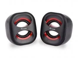 Mini USB speaker for notebook/PC in black/red