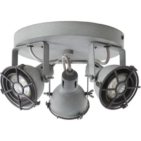Industrial ceiling light Jesper - concrete grey