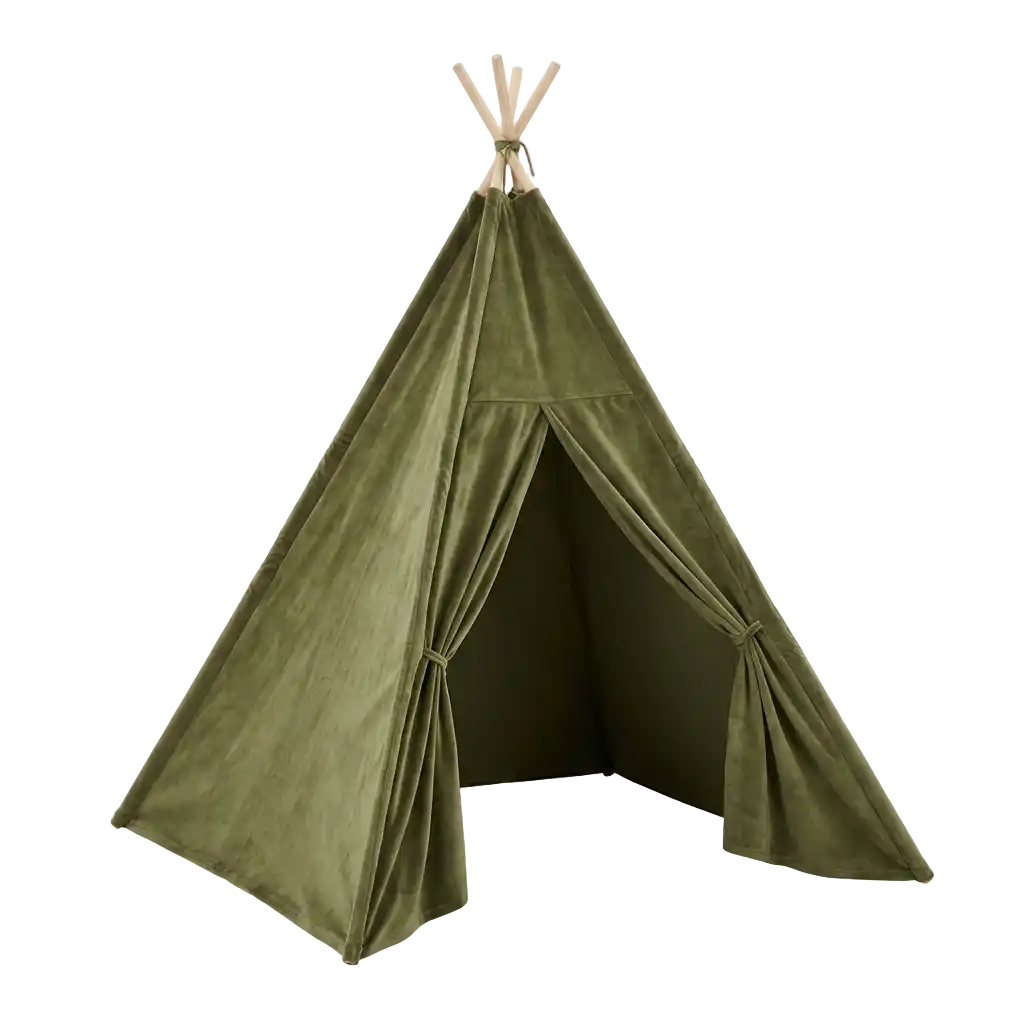 Image Velours vert olive - olive green