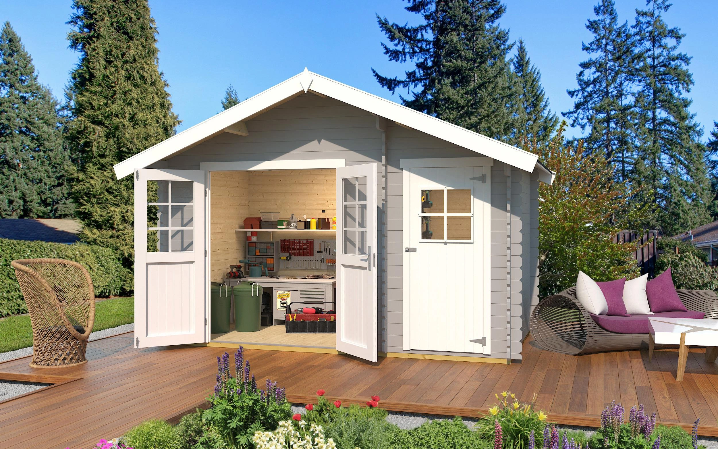 Image Wooden Garden Houses