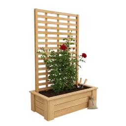 Image Planter With Trellis