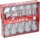Party lighting Christmas lights LED 225 cm silver 10 pcs