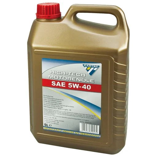"High-Tech 5W-40 synthetic engine oil 5 liters image"