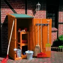 Large appliance cabinet, honey brown