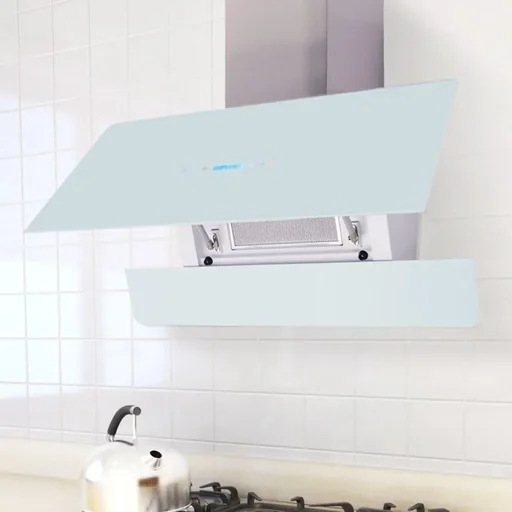 "Extractor hood with touchscreen white 900 mm image"