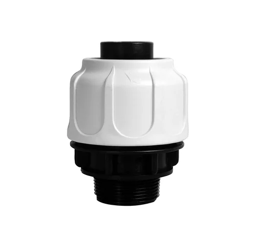 "Hose connection compression fitting 1 1/2" AG 38 mm for swimming pool, pool and sand filter systems image"