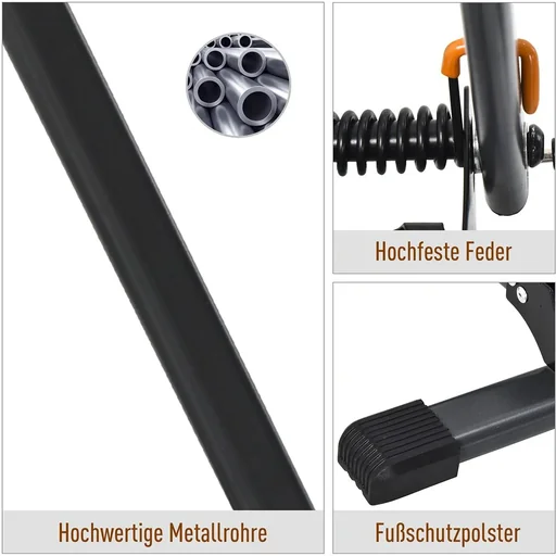 "Homcom folding bike stand black image"