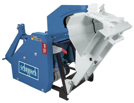 "Tilting circular saw "KW-ZE 7," 5200 watts, 400 V or PTO drive! Three-point hitch. image"