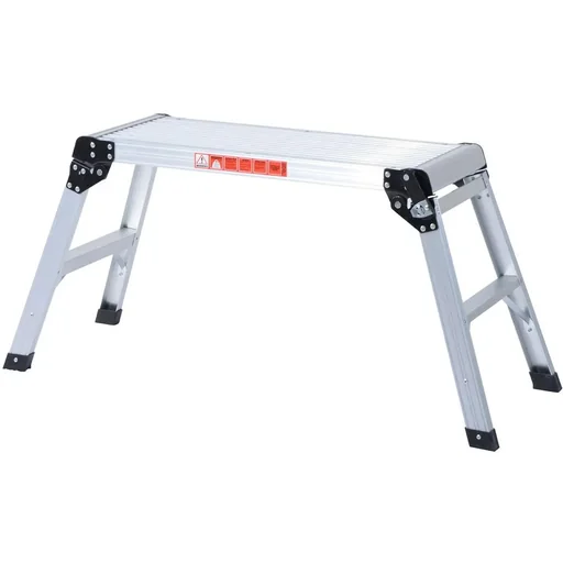 "Work platform with integrated folding lock silver image"