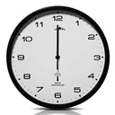 Wall clock radio Ø 31cm - black