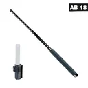 Telescopic pole 16 inches with textured handle and holster