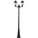 Solar Lamp Pole - Double - Black - 22 x 72 x 248 cm