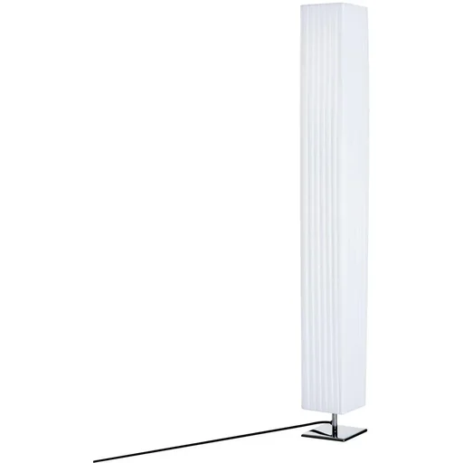 "Floor lamp living room E27 stainless steel 120cm white image"