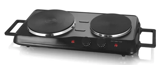 "Double hotplate "HP-114482.7", black, Ø 18.5 and 15.5 cm, 2500 watts image"