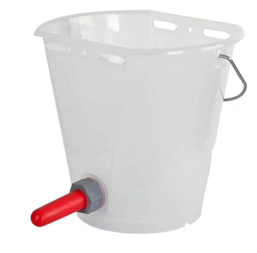 "Transparent drinking bucket with scale + accessories image"