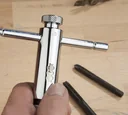 Tap wrench with ratchet function 2-piece set