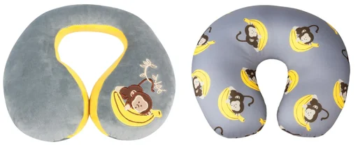 "Neck roll, neck pillow Monkey, grey, from 5 years image"