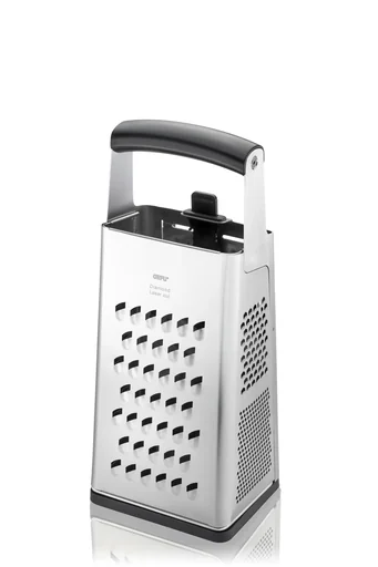 "V-CUT square grater with 3-way adjustable planer, stainless steel image"