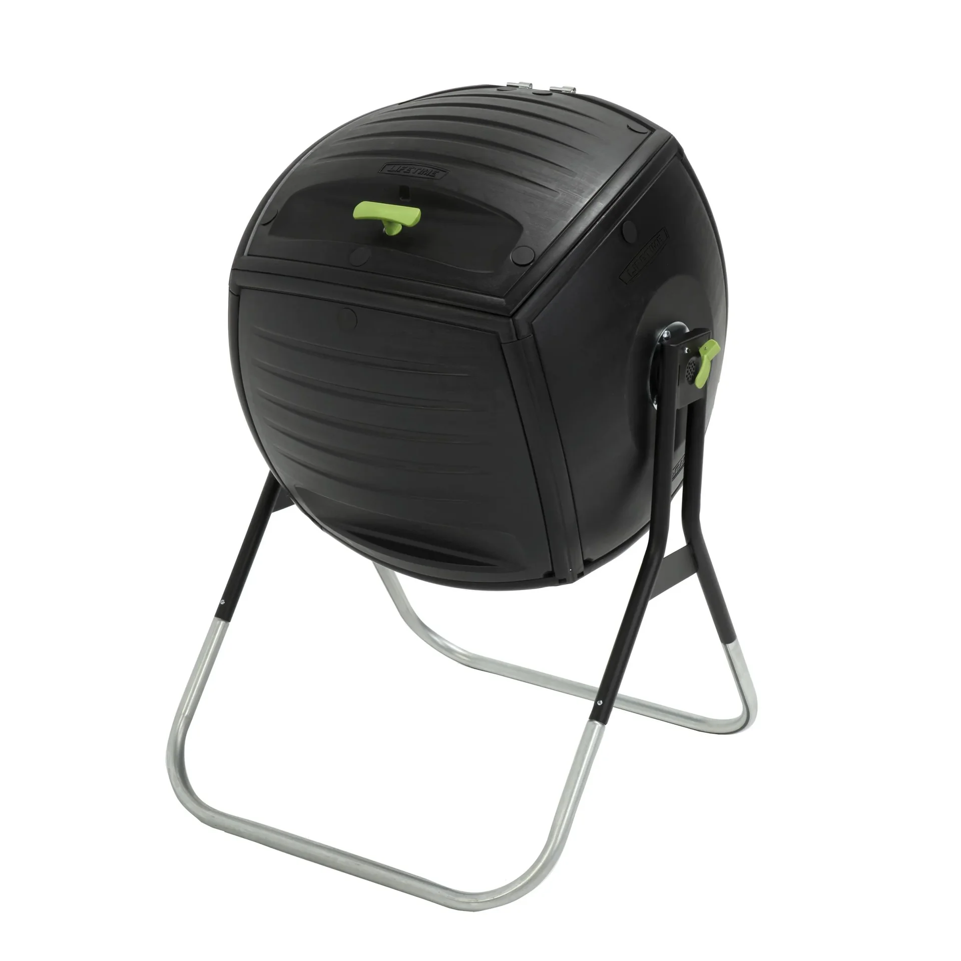 Composteur Lifetime Premium 189 L 77×75×112 cm Noir – tambour facilement rotatif