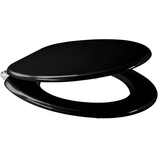 "Toilet seat/ WC seat - Black - with Soft Close image"