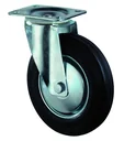 Swivel castor with solid rubber tyre without brake diameter 100mm