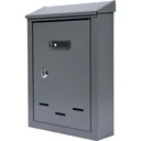 Letterbox with 2 buttons - graphite - 285x200x60 mm