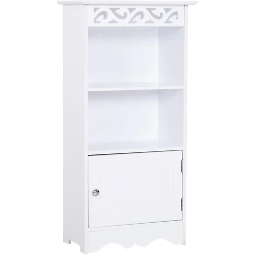 "Cabinet with subtle decoration white image"