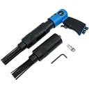 Pneumatic needle scaler including replacement head