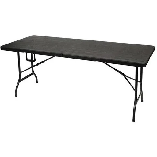 "Folding table - camping table - folding table - wood look - 180 x 75 x 74 cm image"