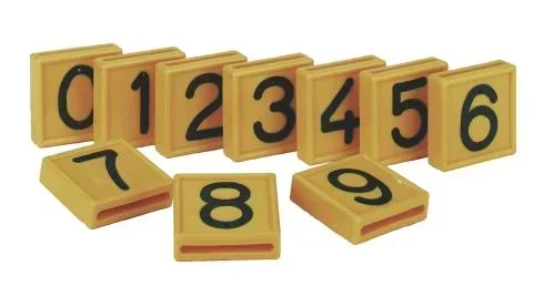 "Animal marking - number "1" for collar image"