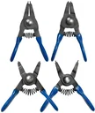 Circlip pliers set, 75 mm, 4 pieces