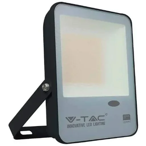 "VT-57S LED floodlight with day/night sensor - 50 W - 5000 Lm - 3000K - black image"