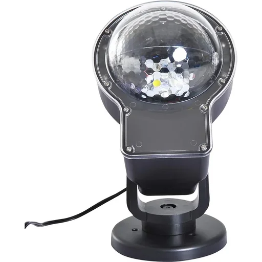 "LED projector lights light effect snowflake Christmas black image"