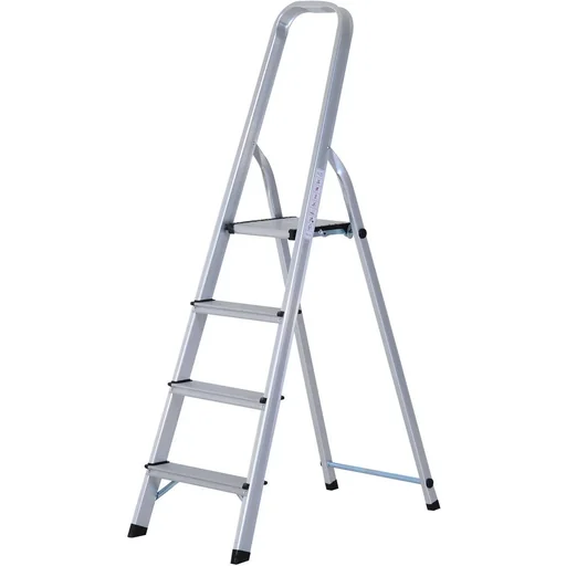 "Stepladder aluminum ladder stepladder household ladder 4 steps image"