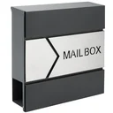 Designer mailbox anthracite / silver